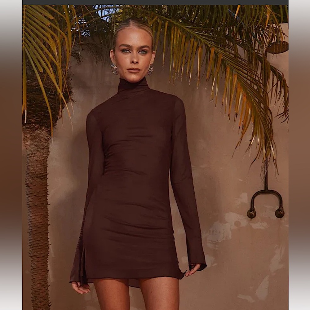 New Runaway Jordi  chocolate brown Dress